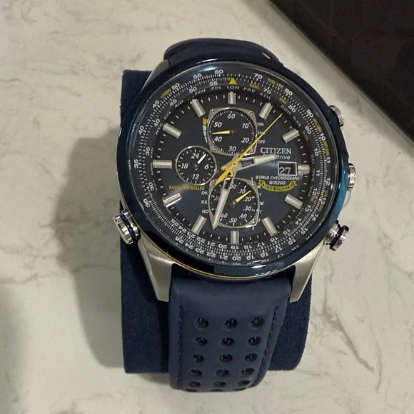 Citizen Men's Watch Blue Angel AT8020-03L Chronograph Watch - Picture 3 of 6